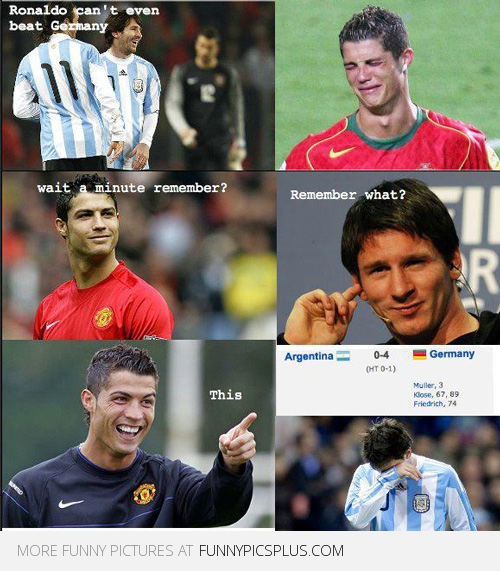 messi ronaldo funny