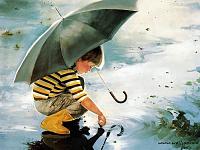 painting children childhood kjb DonaldZolan 06TouchingtheSky sm