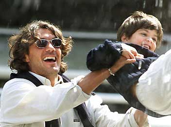 paulo Maldini and his son