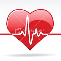 stock illustration 13224871 heart with cardiogram